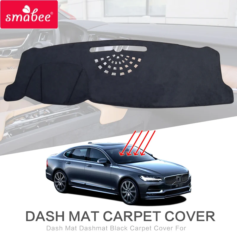 Dash Mat Dashmat для VOLVO S90 2017 2018 аксессуары противоскользящая панель приборов черный