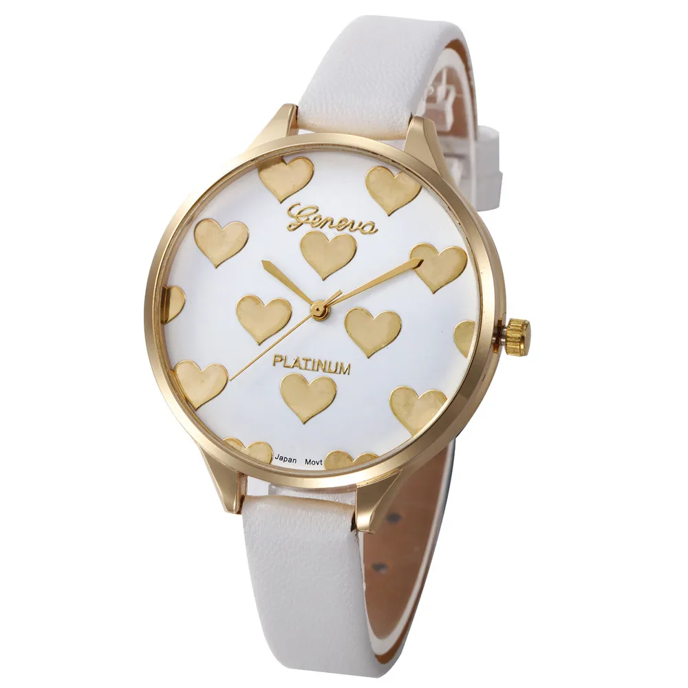 Женские часы relojes mujer 2018 женские модные кварцевые с сердечком рисунком ПУ кожа Montre