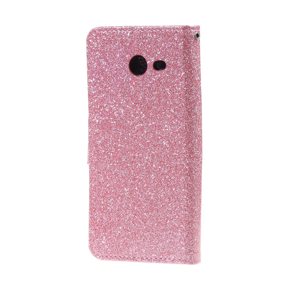 For Galaxy J5 2017 Case caso Flash powder Leather Stand Wallet flip cover case sFor para Samsung copue | Мобильные телефоны и