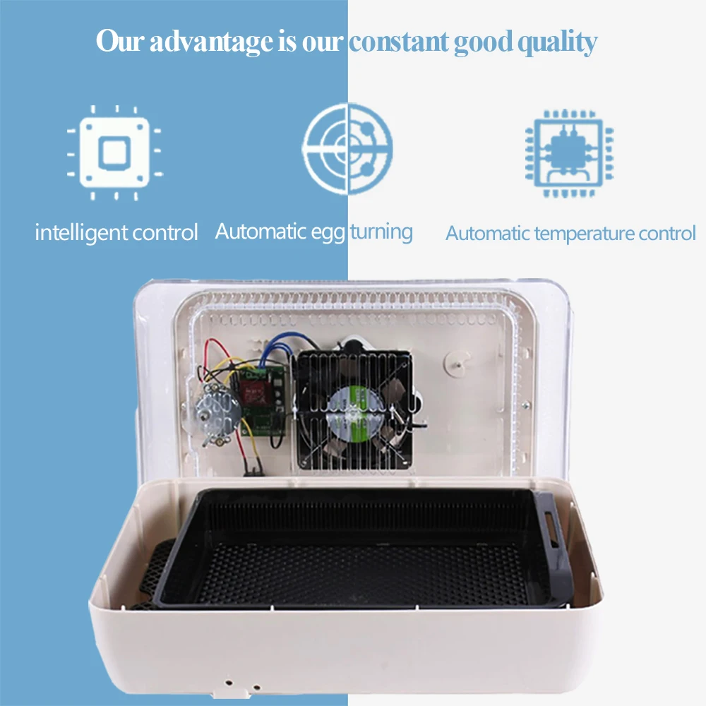 24 яйца автоматический инкубатор лоток для яиц 48 110В/220В двигатели Новое