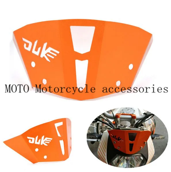 Мотоциклетный ветровой экран оранжевый мотоциклетный с ЧПУ для KTM Duke 125 200 2012-2016 390