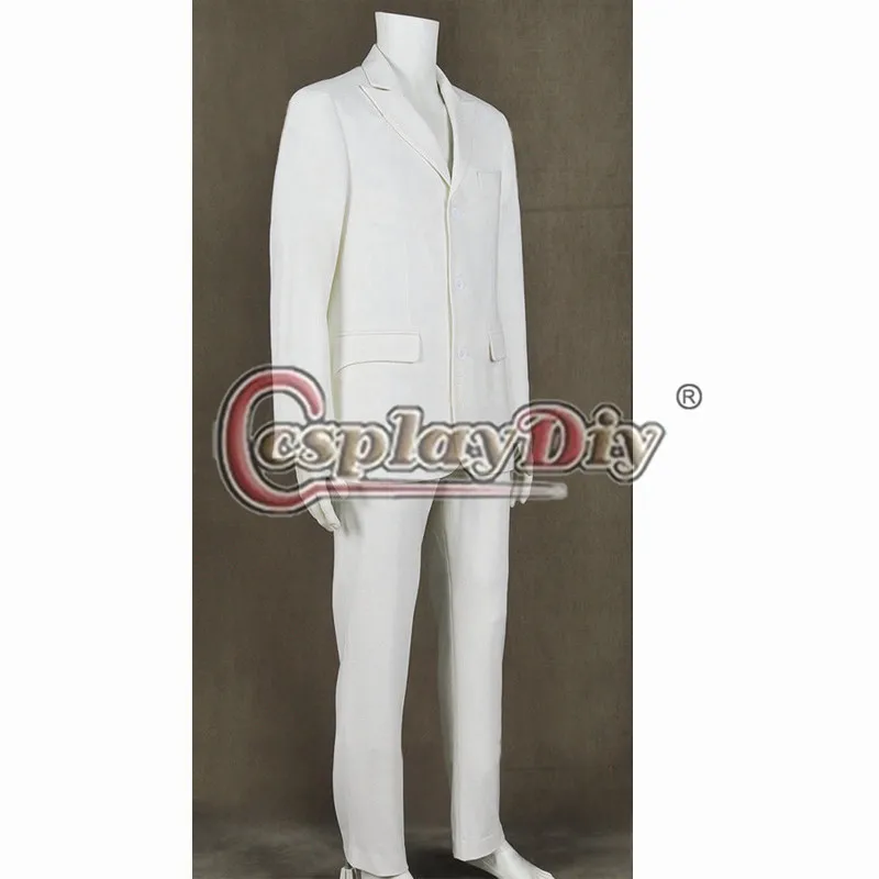 Cosplaydiy Великий Гэтсби 2013 Джей Косплей Костюм для взрослых мужчин Хэллоуин белый