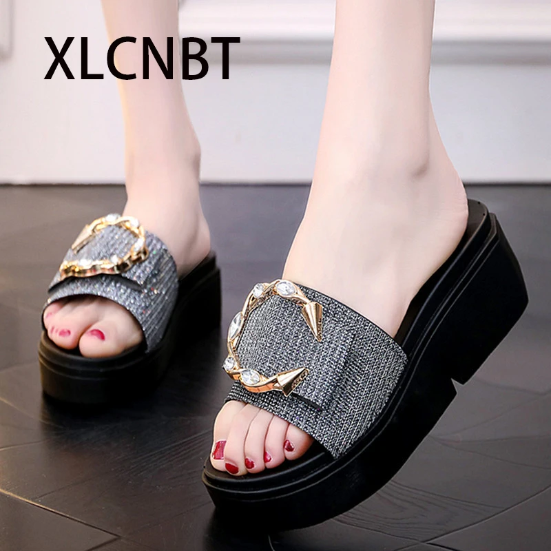 Высокий каблук летние новые туфли на танкетке соответствия большой базовой