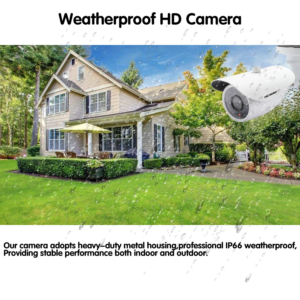 4 канальный комплект HCVAHDN канальная система безопасности AHD DVR NVR с Sony CCD Bullet Dome шт.