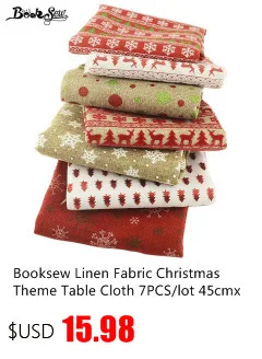 Booksew темно-коричневый хлопок льняная ткань швейный материал Tissu Лоскутная скатерть сумка занавеска подушка Zakka тканевый измеритель ткани