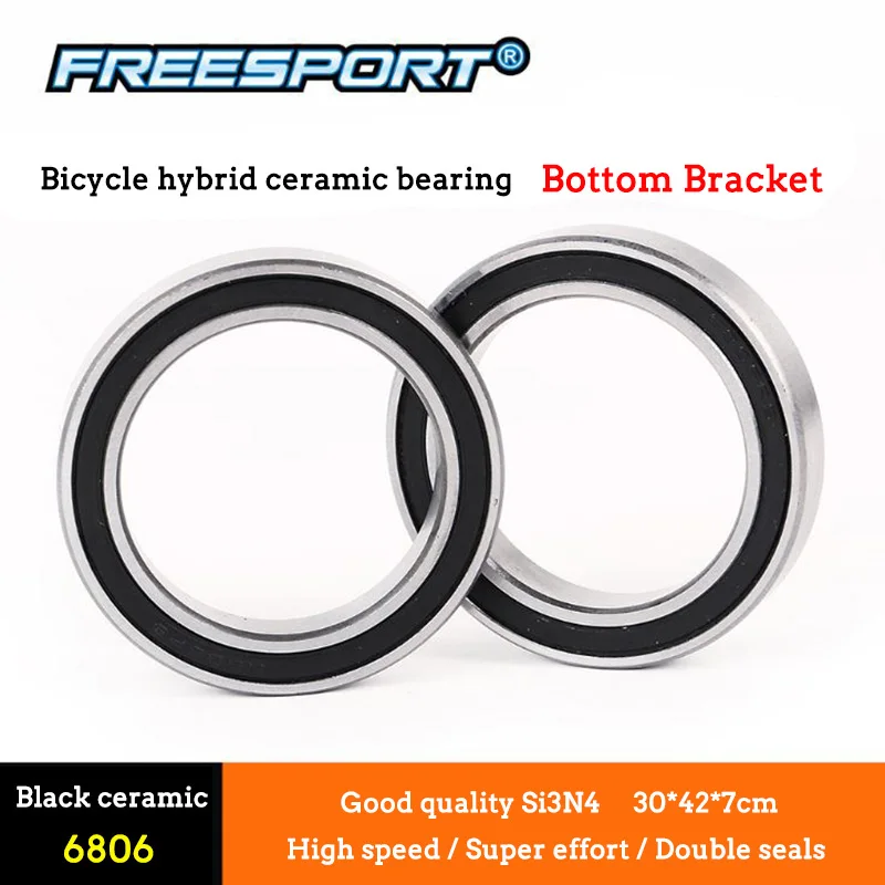 6806 Freesport 2 шт. высокоскоростные велосипедные нижние кронштейны ступицы Гибридный керамический подшипник для велосипеда BB Подшипник оси для MTB горного велосипеда дорожный cy - Цвет: 6806