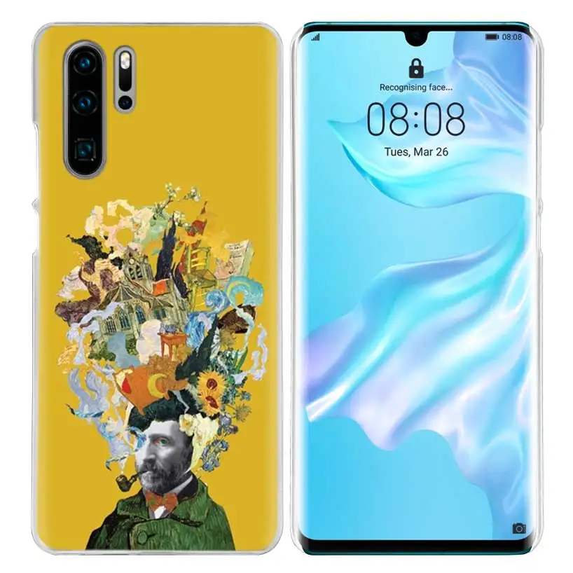 Чехол Van Gogh Sky для huawei P20 P Smart Z Plus P30 P10 P9 P8 mate 10 20 lite Pro, Роскошный Жесткий чехол для телефона из поликарбоната
