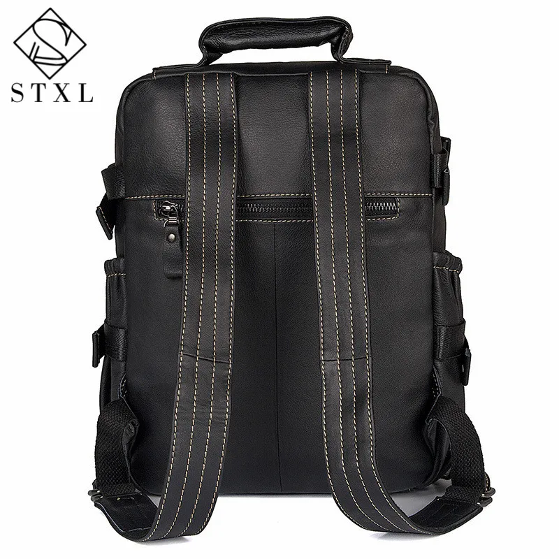 STXL 2018 new Autumn men and women Korean backpack header soft leather fashion | Багаж и сумки