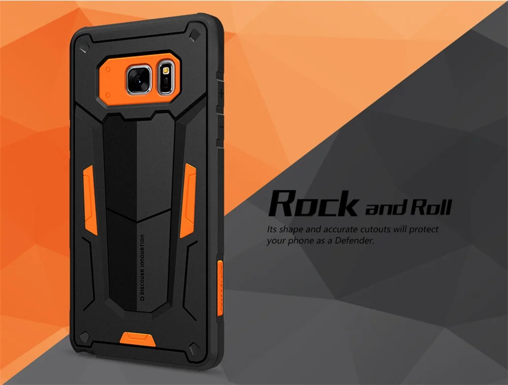 Для samsung Galaxy Note FE(Fan Edition) чехол Nillkin Defender 2 роскошный чехол из ТПУ+ поликарбоната для задней панели телефона для samsung Note FE