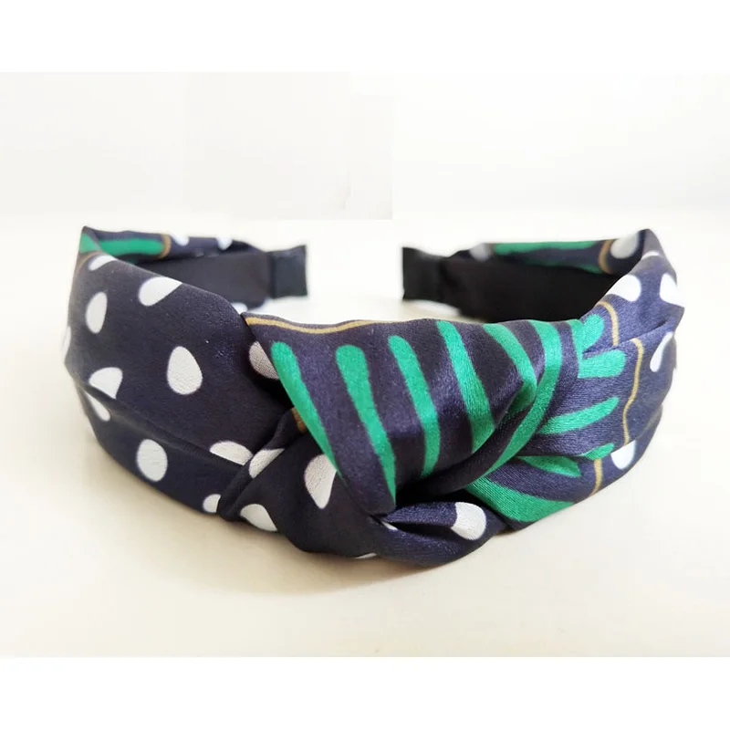 Корень мода хит цвет точка Полосатый Hairbands для Для женщин волос кроличьи уши