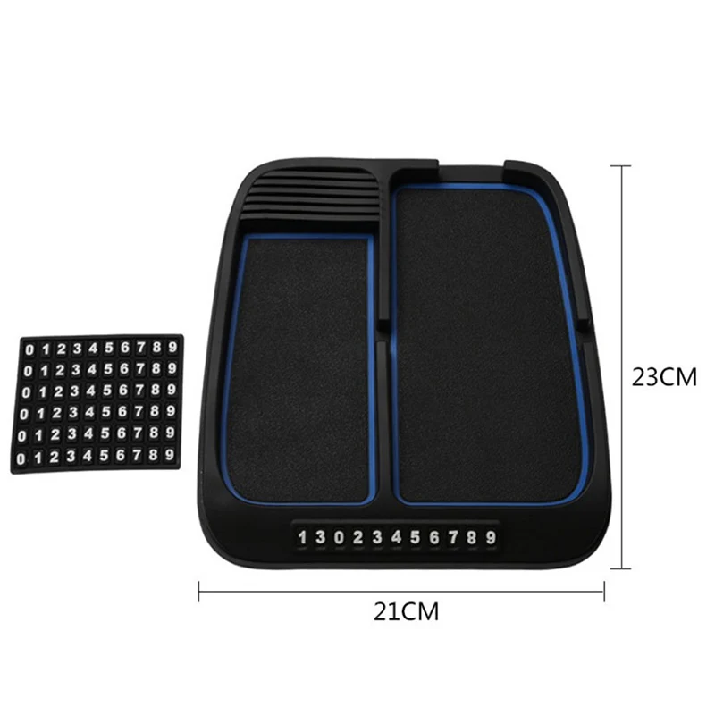 

Car anti slip mat GPS silicone mat Stop Sign Dashboard Large size for Mobile Phones Coins Key Chain Holders