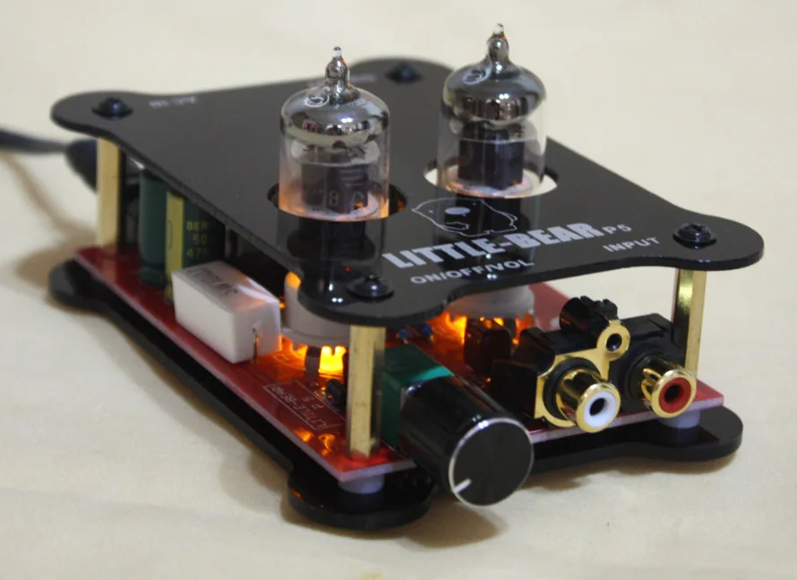 С блоком питания черный 6J1 Hi Fi стерео ламповый клапан усилитель