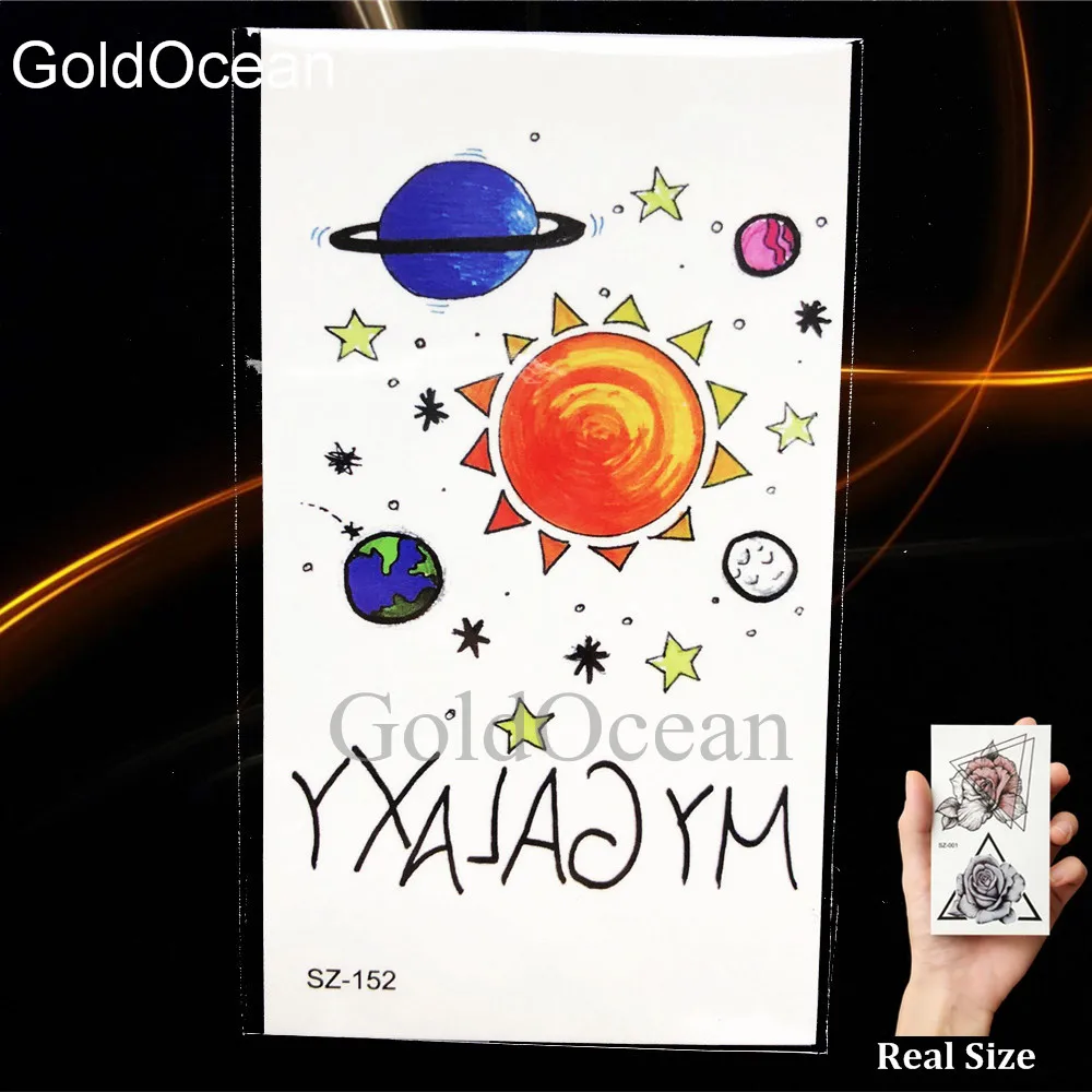 

Little Sun Moon Children Temporary Tattoo Kids Stickers Waterproof Arm Hands Tattoos DIY Christmas Gift Planet Star Tatoos Paste