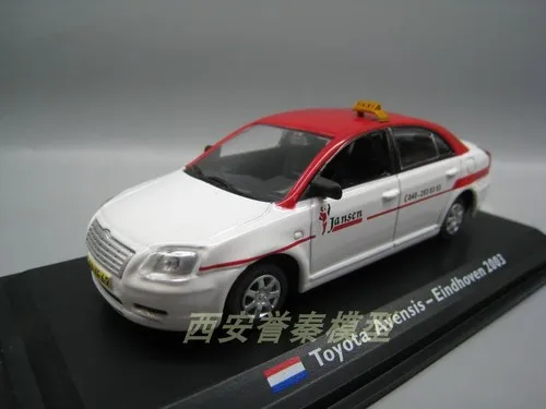 LEO 1/43 масштабная модель автомобиля игрушки Тойота, Форд, Фиат, Пежо, Ситроен такси литая металлическая модель автомобиля игрушка для коллекции, подарка, детей - Цвет: TOYOTA
