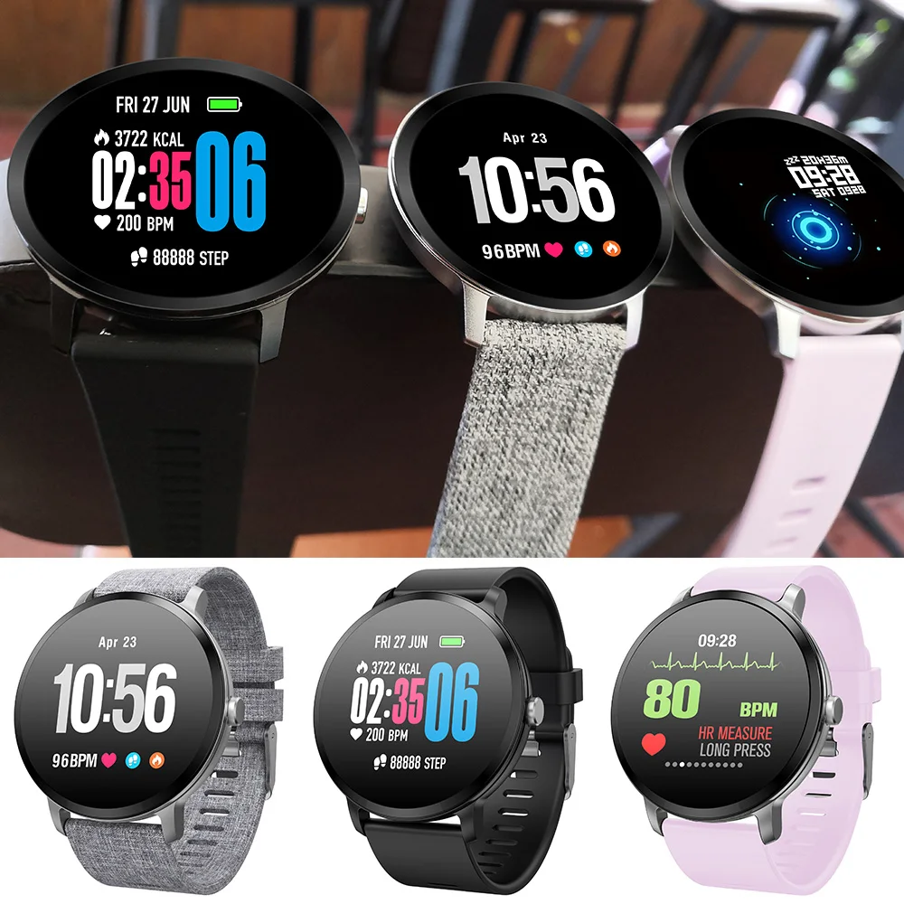 ADORARE V11 reloj inteligente Smartwatch IP67 водонепроницаемый закаленное Стекло Фитнес трекер Для