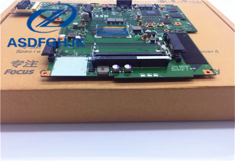 Материнская плата для ноутбука модель MSI GE70 системная SR15E CPU DDR3L не