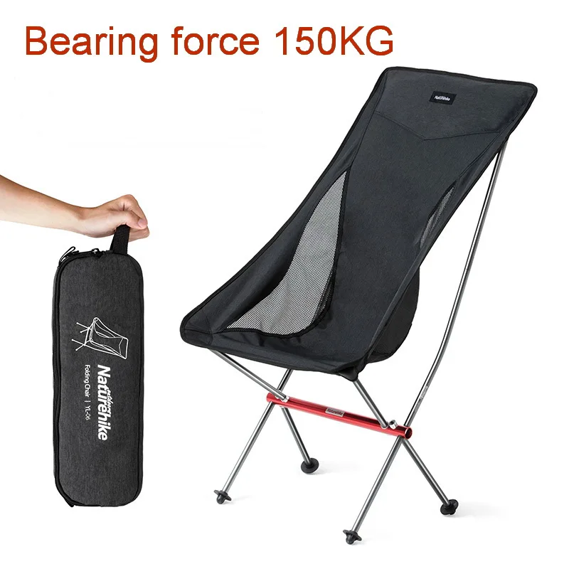 

Naturehike Outdoor Folding Stool Aluminum Alloy 600D Cationic Deckchair Ultralight Armchair Fishing BBQ Camping Bearing 150kg