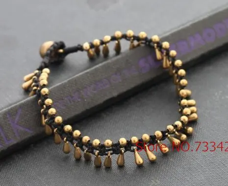 Бесплатная доставка! каплевидный латунный плетеный браслет ручной работы тканый