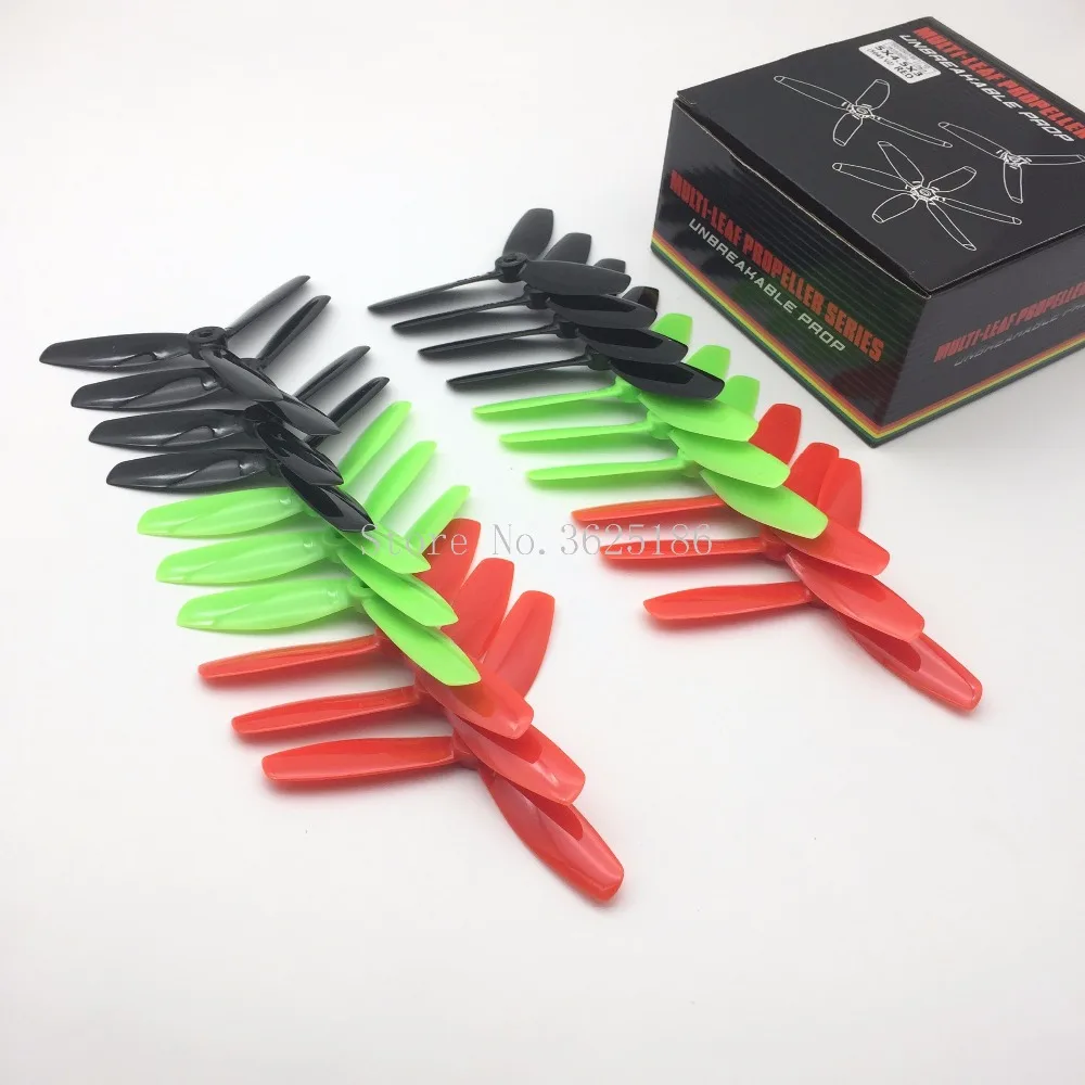 Новинка 10 пар LDARC 5x4 5x3 5045 5 дюймовый 3 лопастной Пропеллер CW CCW для FPV Racer RC
