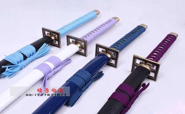 S3106 Блестящий клинок в стиле аниме с отбеливателем цвет морской волны 41 дюйм |