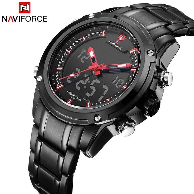 NAVIFORCE мужские наручные часы Новые Лучшие Роскошные брендовые водонепроницаемые