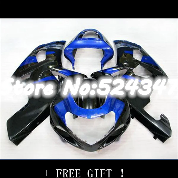 

Синий/черный обтекаемой формы для GSXR600 GSXR750 K1 01 02 03 GSXR600 750 ввиде горшка 01-03 GSX-R600 750 2001-2003