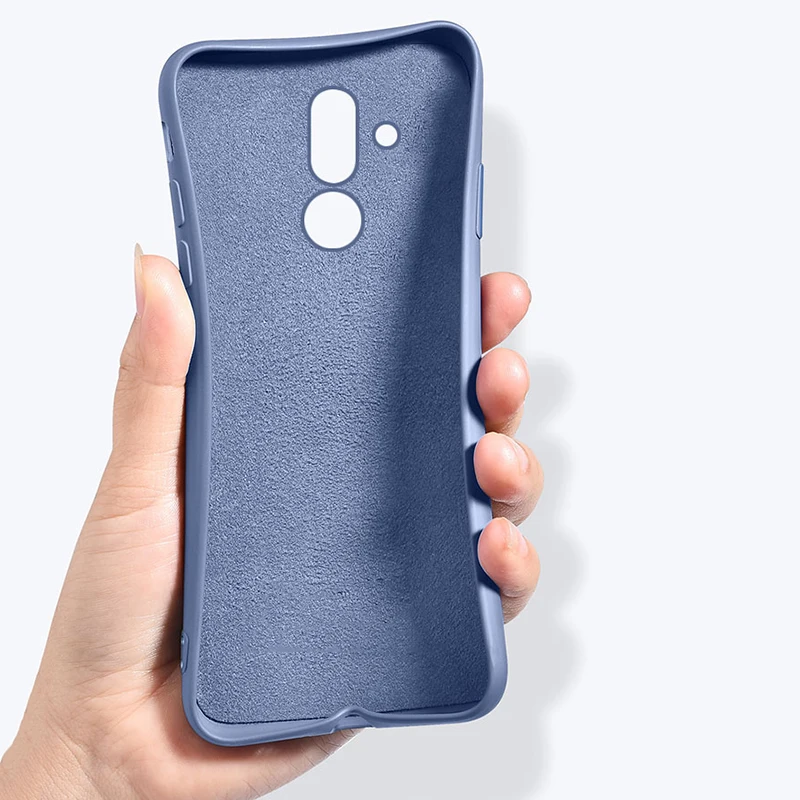 Чехол для Huawei Mate 20 Lite Mate20 lite жидкий силикон тонкая мягкая матовая задняя крышка Pro