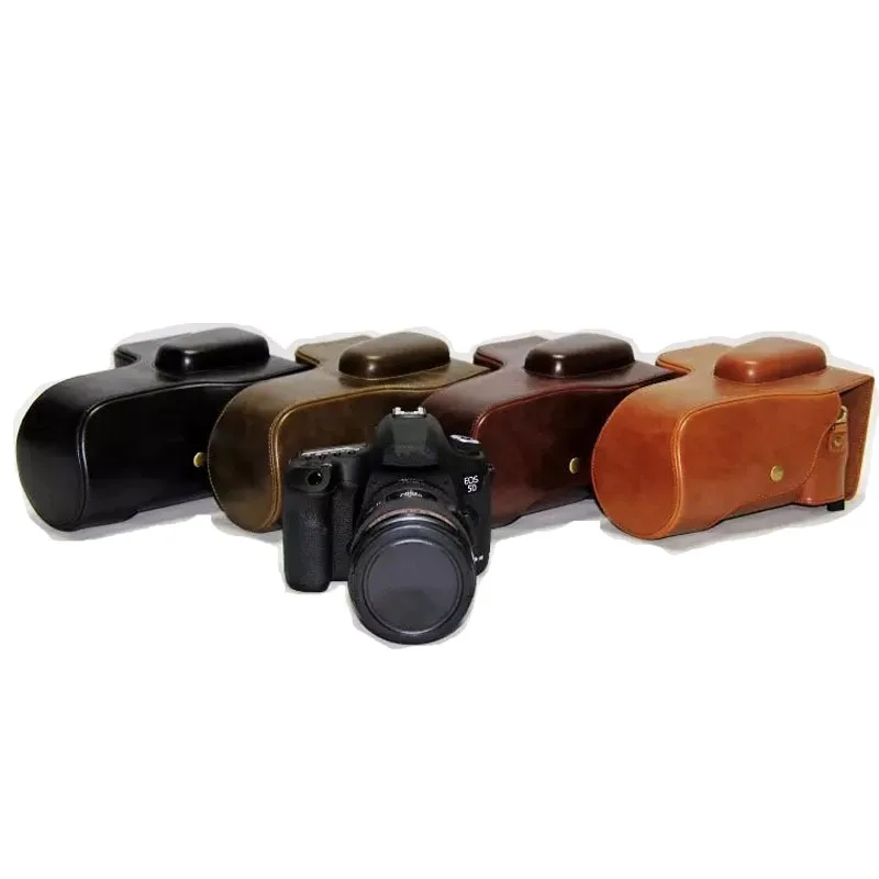 Черный/коричневый/КОФЕ PU кожаный чехол для камеры Canon EOS 5D Mark III 5D3 24-105 мм 18-55 18-135