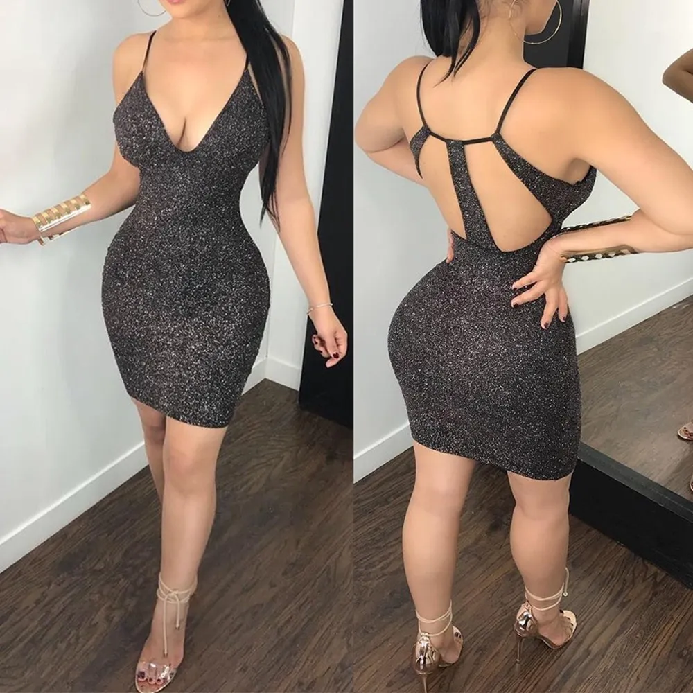 Сексуальное Клубное платье с открытой спиной Vestido новинка 2019 женское сексуальное