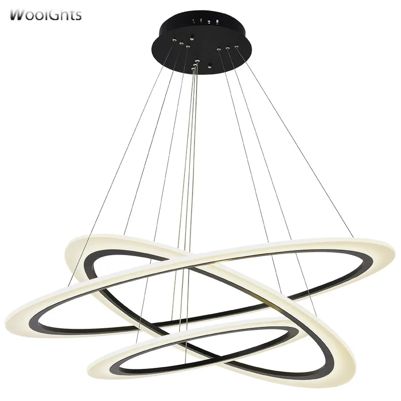 Wooights Современные кольца круглая подвесная люстра DIY освещение для гостиной