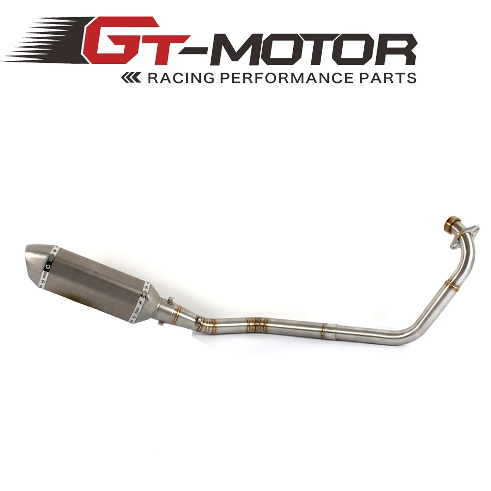 GT мотор-средняя выхлопная труба мотоцикла + глушитель для YAMAHA R15 2008-2017 без