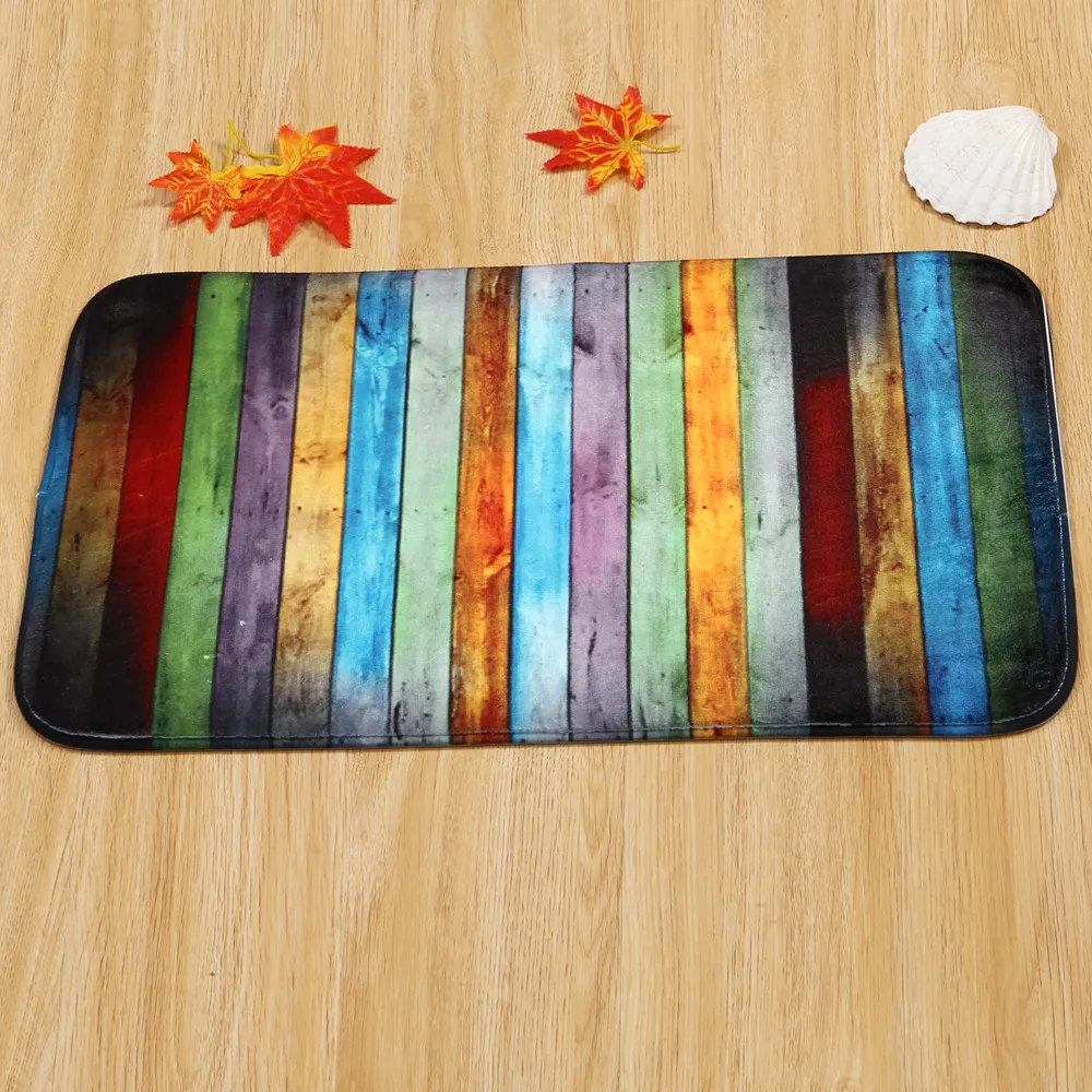 Коврик для ванной комнаты коралловый бархат 1 шт. новый цветной деревянный