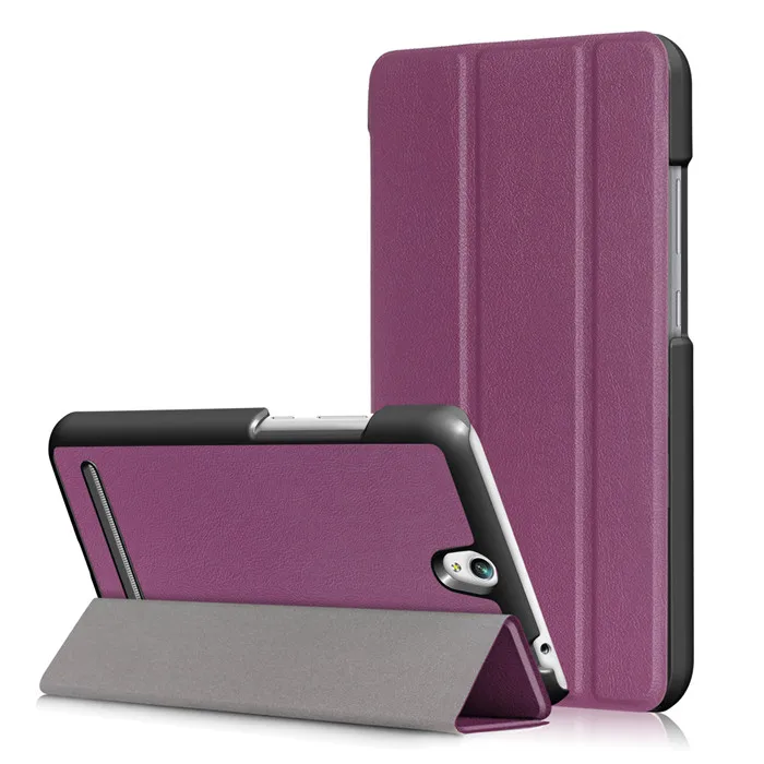 Закаленное Стекло Экран Protector + Folio Stand PU кожаный чехол для Asus ZenPad c 7.0 z171kg 7