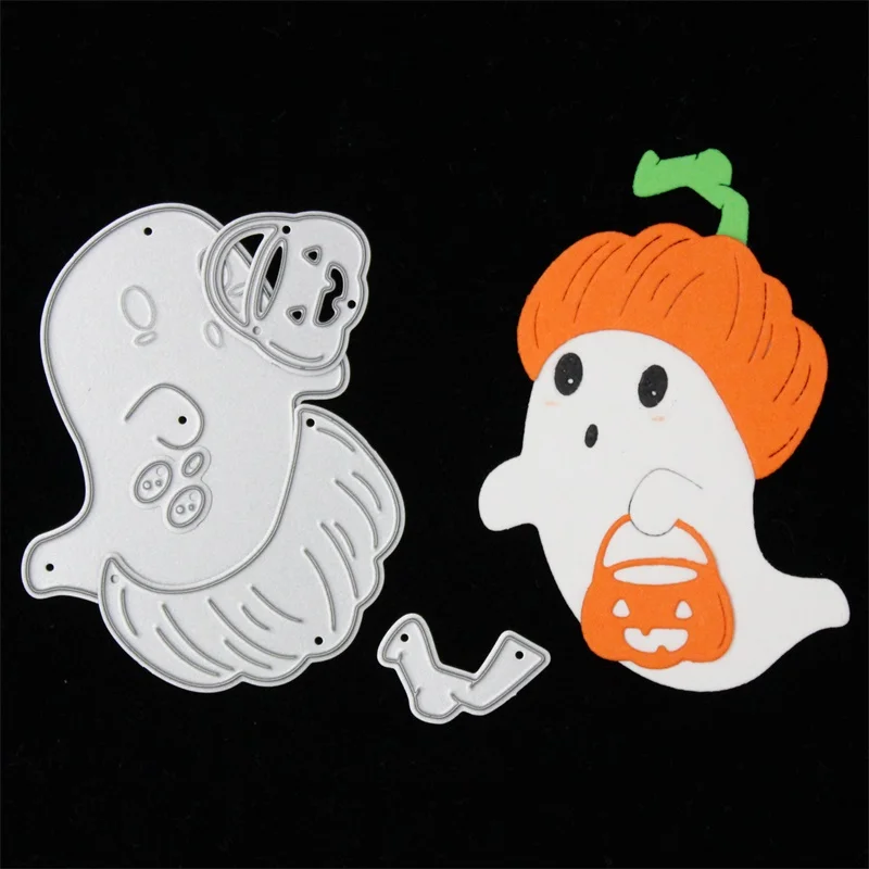 ghost KSCRAFT милый Единорог металлические режущие штампы трафареты для DIY скрапбукинга/фотоальбом декоративное тиснение DIY бумажные карты - Цвет: ghost