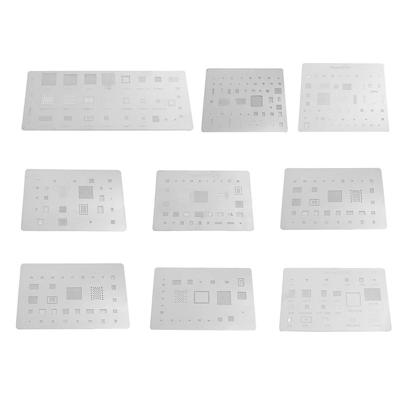 Новый IC Repair BGA Rework Трафарет Шаблон трафарет для iPhone 5 5S 6 Plus 6s 6S 7 телефонов Apple|repair