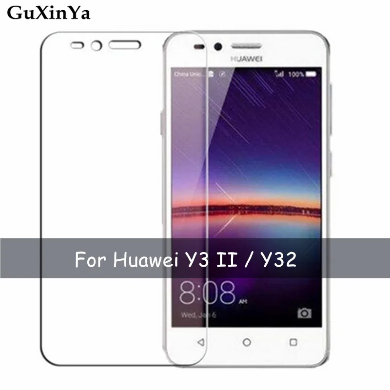 Закаленное стекло для Huawei Y3 II 2 шт. Защитное экрана с защитой от царапин 2.5D Y3II Y32 |