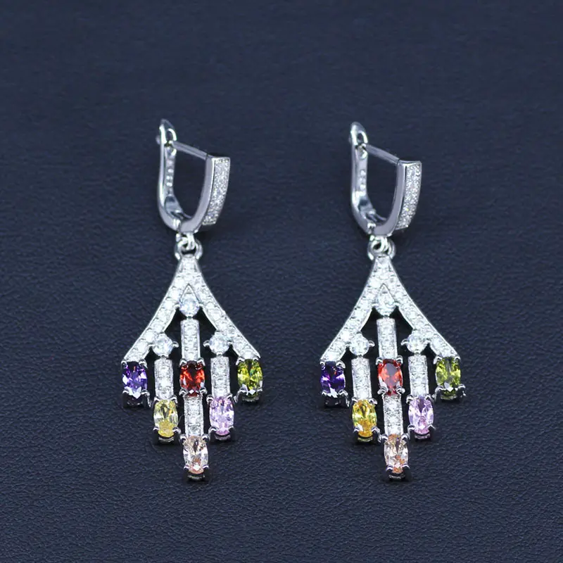 Женский ювелирный комплект из колье серёг и браслета|necklace and earrings|jewelry sets for womenjewelry