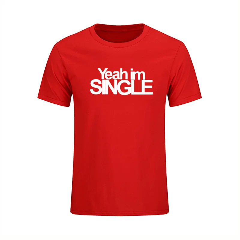 Футболка I Am Single Gift новинка забавная футболка Мужская брендовая одежда летняя