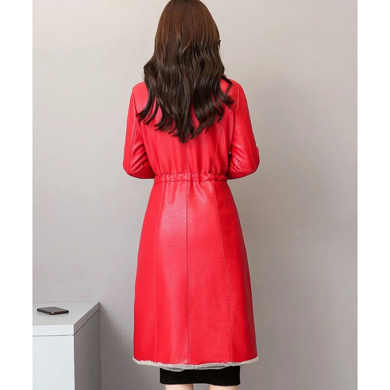 Женское пальто с овчиной осенне зимнее меховое новинка 2020 модная куртка из