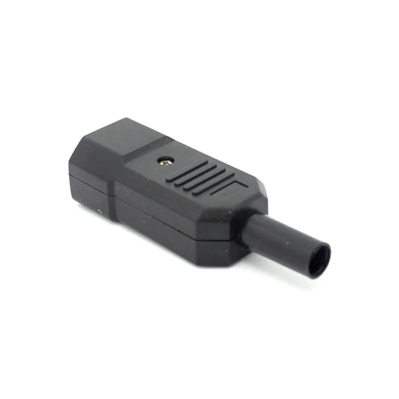 10PCS IEC C14 Male Plug Rewirable Power Connector 3Pin IEC-C14 Socket Computer Cable Adapter 10A 250V Black | Электроника
