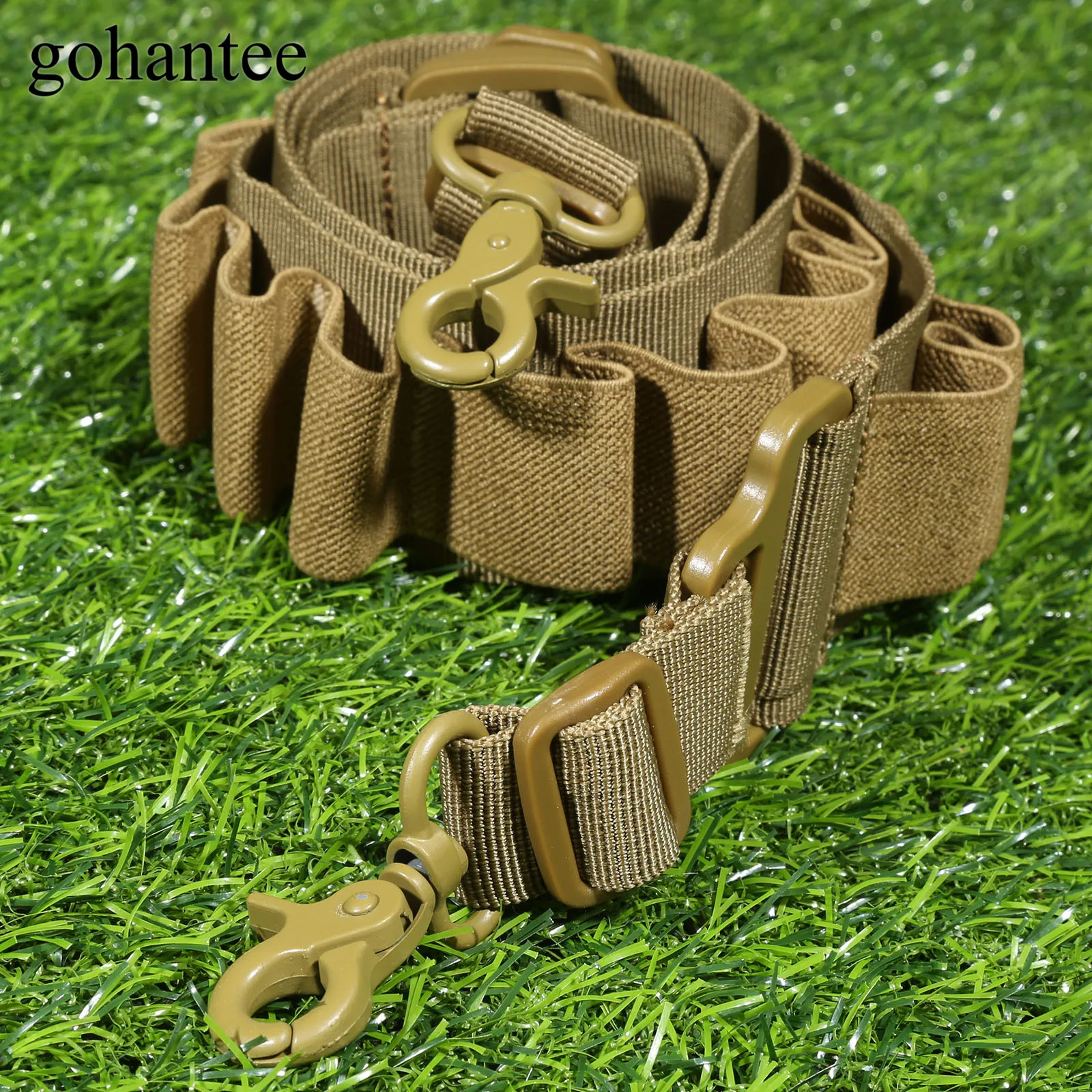 Gohantee нейлон Для мужчин MOLLE Весна слинг охота пистолет патроны держатель 15 круглый