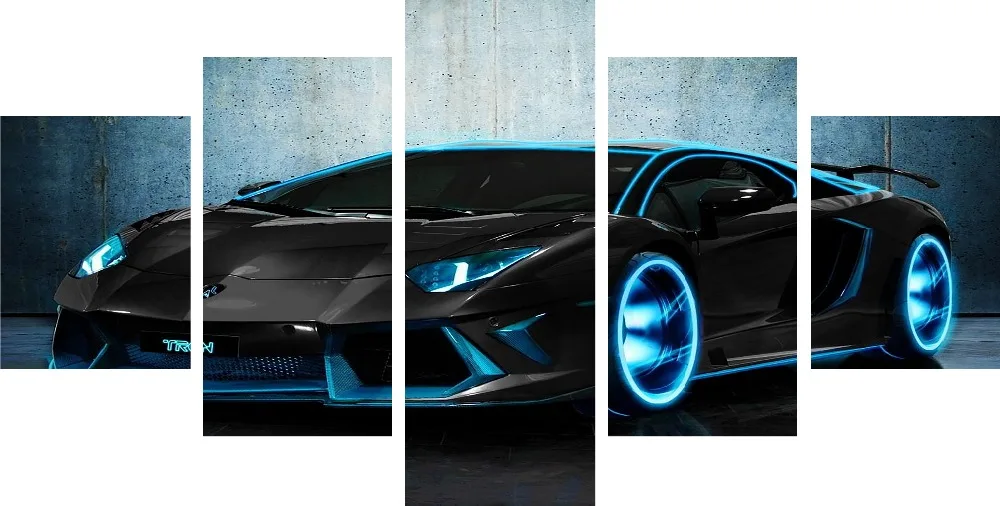 Куадрос Fallout без рамы 5 шт. спортивный автомобиль Hd Печать холст Краски ing
