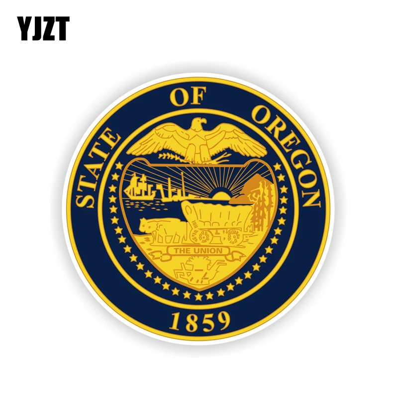 YJZT 11 2 см * автомобильное окно Орегон штат 1859 наклейка на машину мотоцикл шлем 6-2141