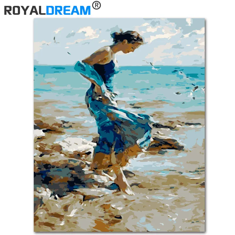 ROYALDREAM несколько размеров Diy Цифровая фотокартина Раскраска по номерам на холсте
