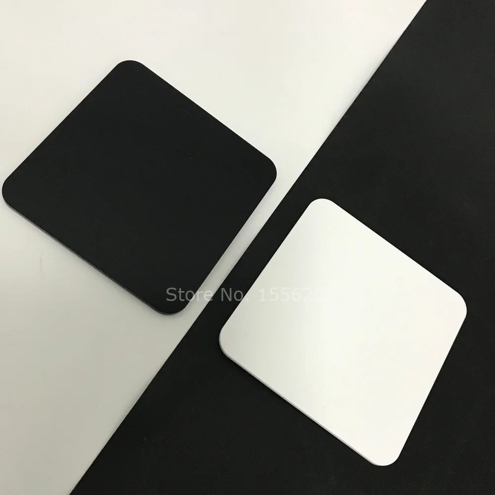 

Opaque Black White 1 Piece 1/8 Inch Thick Laser Cutting Acrylic Sheet Plexi Acrylic glass Cast Square Panel With Round Corner