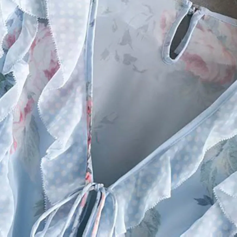 Женские шифоновые Комбинезоны с цветочным узором плиссированные комбинезоны