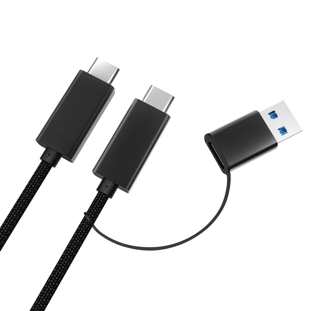 QC3.0 usb type-C кабель, USB 3,0 A-C для samsung Galaxy S9 Note 9 3A 60W PD Мощный USB 2 в 1 USB кабель