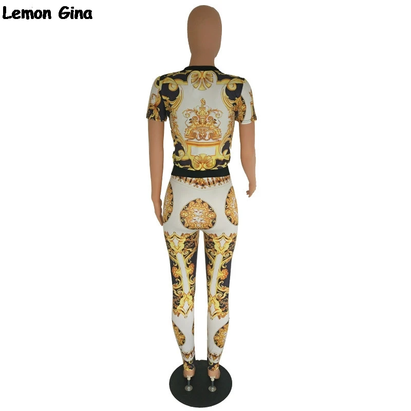 Спортивный женский спортивный костюм с национальным принтом футболка коротким