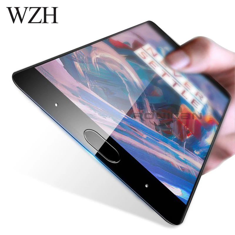 Закаленное стекло WZH Премиум для Oneplus 3T A3003 полная защита экрана OnePlus 3 5 Олеофобное