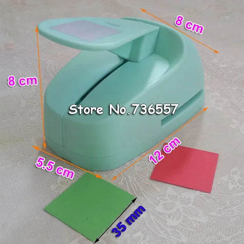 Большой 2 ''5 см круг furador бумажные удары для скрапбукинга ремесло perfurador diy для перфорации бумаги круг резак 3178 - Цвет: square